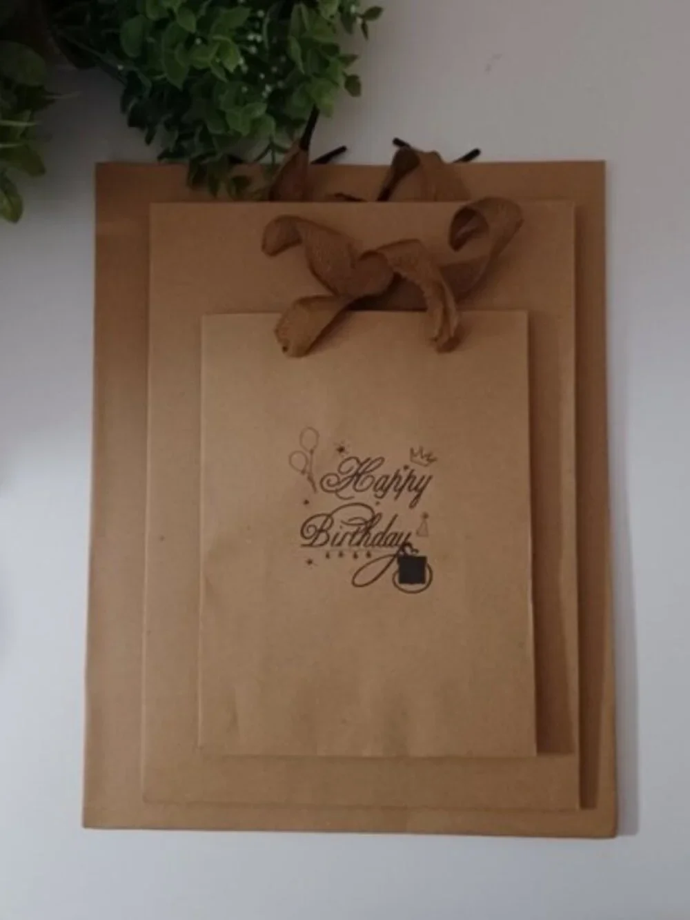 30 Happy Birthday Craft Paper Gift Bags Party Favor Bags 3 Sizes New